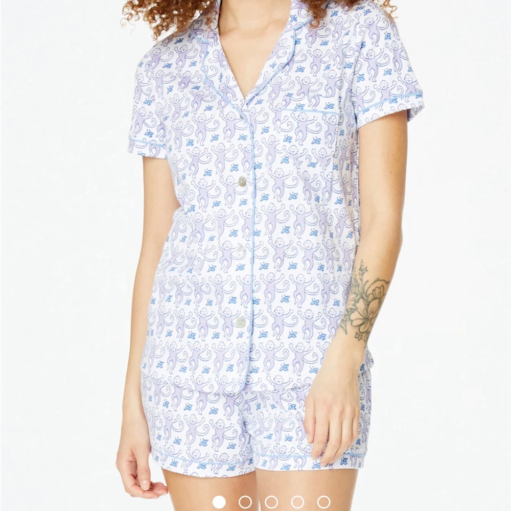 New with tags, never worn, size small, Roller Rabbit lavender short pajamas